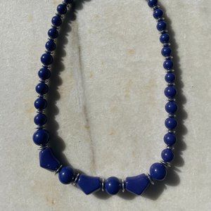 blue necklace